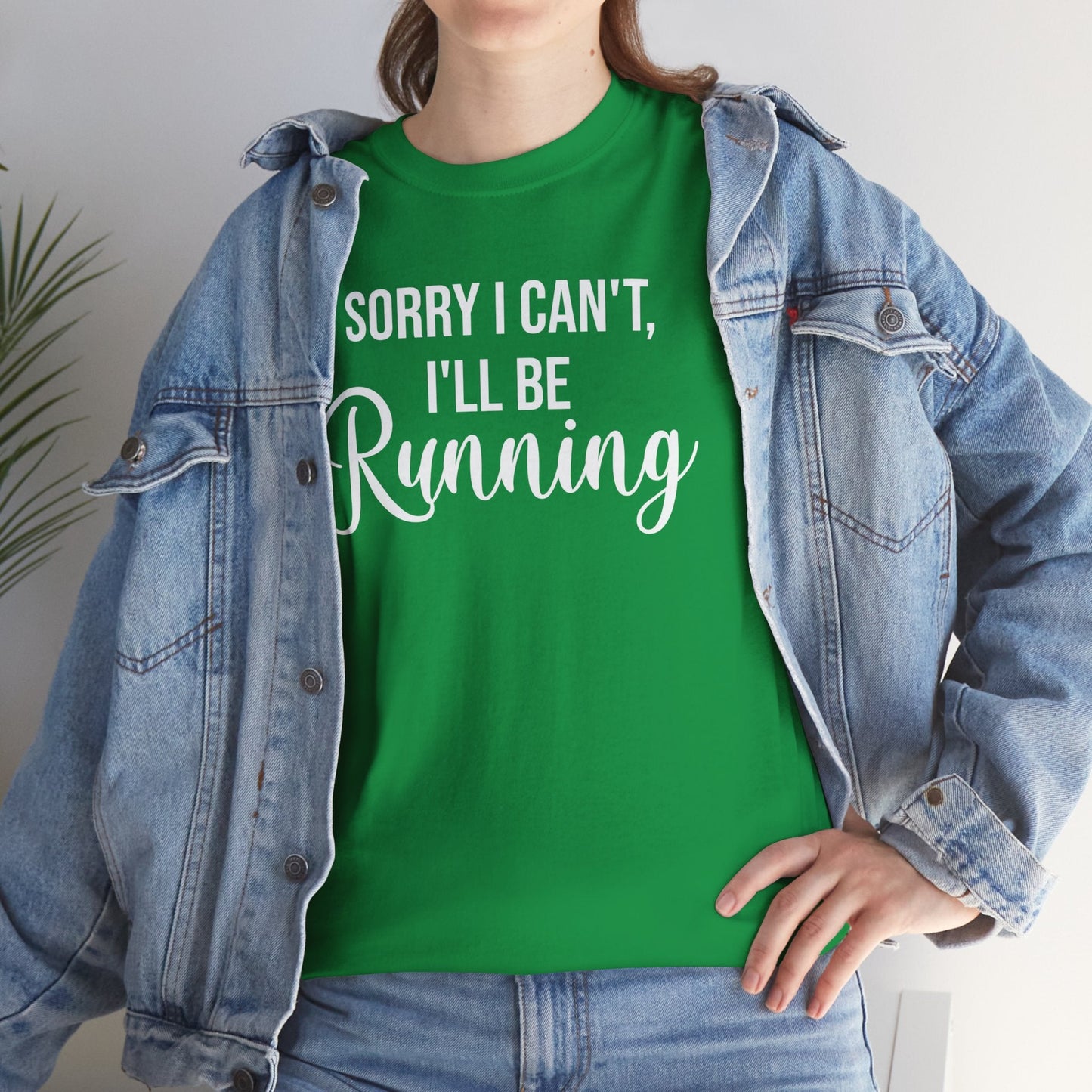 Sorry, I can't, I'll be Running (White print) - Unisex - Forward Gear Athletics