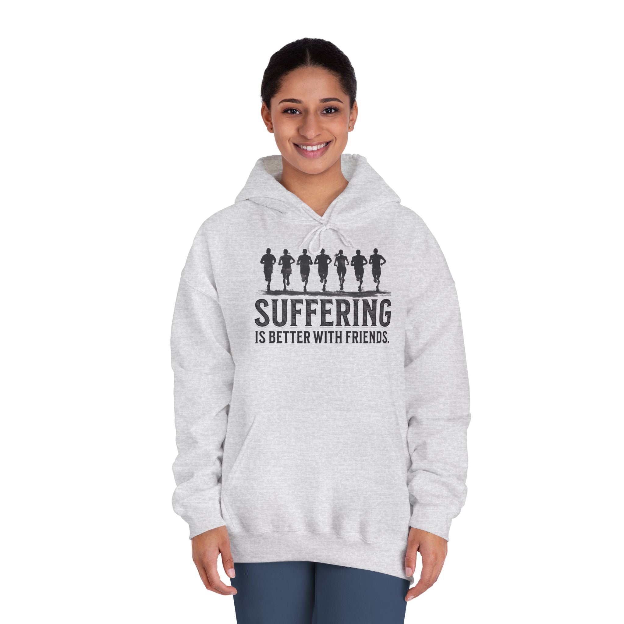 Suffering is Better with Friends - Unisex DryBlend Hooded Sweatshirt - Forward Gear Athletics