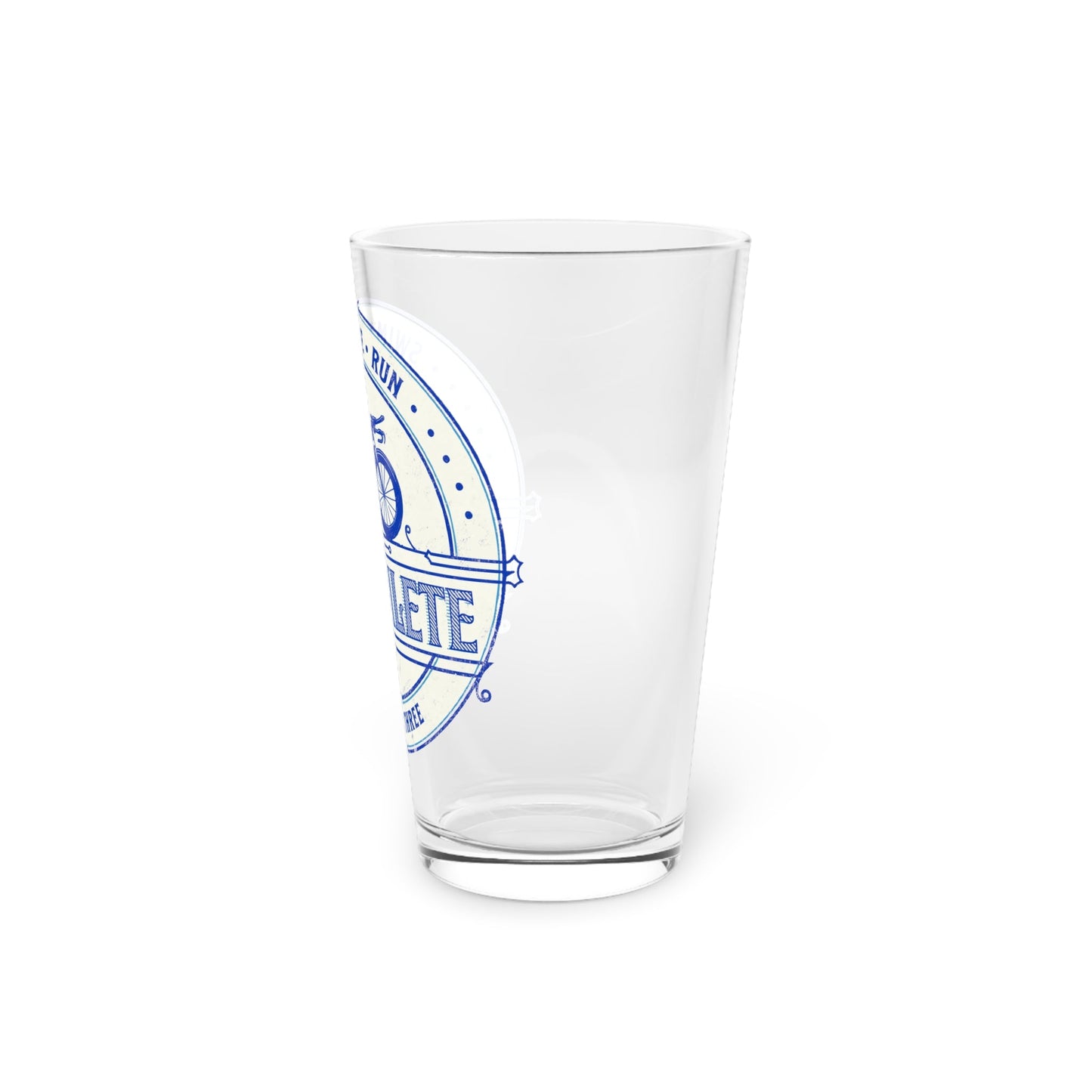 Swim Bike Run - Bad at All Three - Pint Glass, 16oz - Forward Gear Athletics