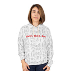 Swim Bike Run on Custom Triathlon Grudge White Pattern - Unisex Pullover Hoodie - Forward Gear Athletics