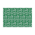 Swim Bike Run Pattern - Triathlon Themed Gift Wrapping Paper - Grey on Green - Forward Gear Athletics