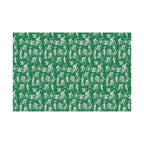 Swim Bike Run Pattern - Triathlon Themed Gift Wrapping Paper - Grey on Green - Forward Gear Athletics