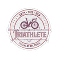 Swim Bike Run - Triathlete, Decent at All Three Sticker - Forward Gear Athletics