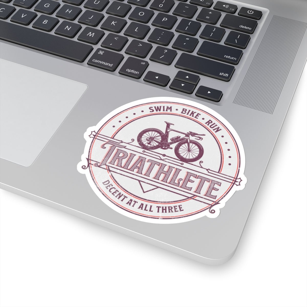 Swim Bike Run - Triathlete, Decent at All Three Sticker - Forward Gear Athletics