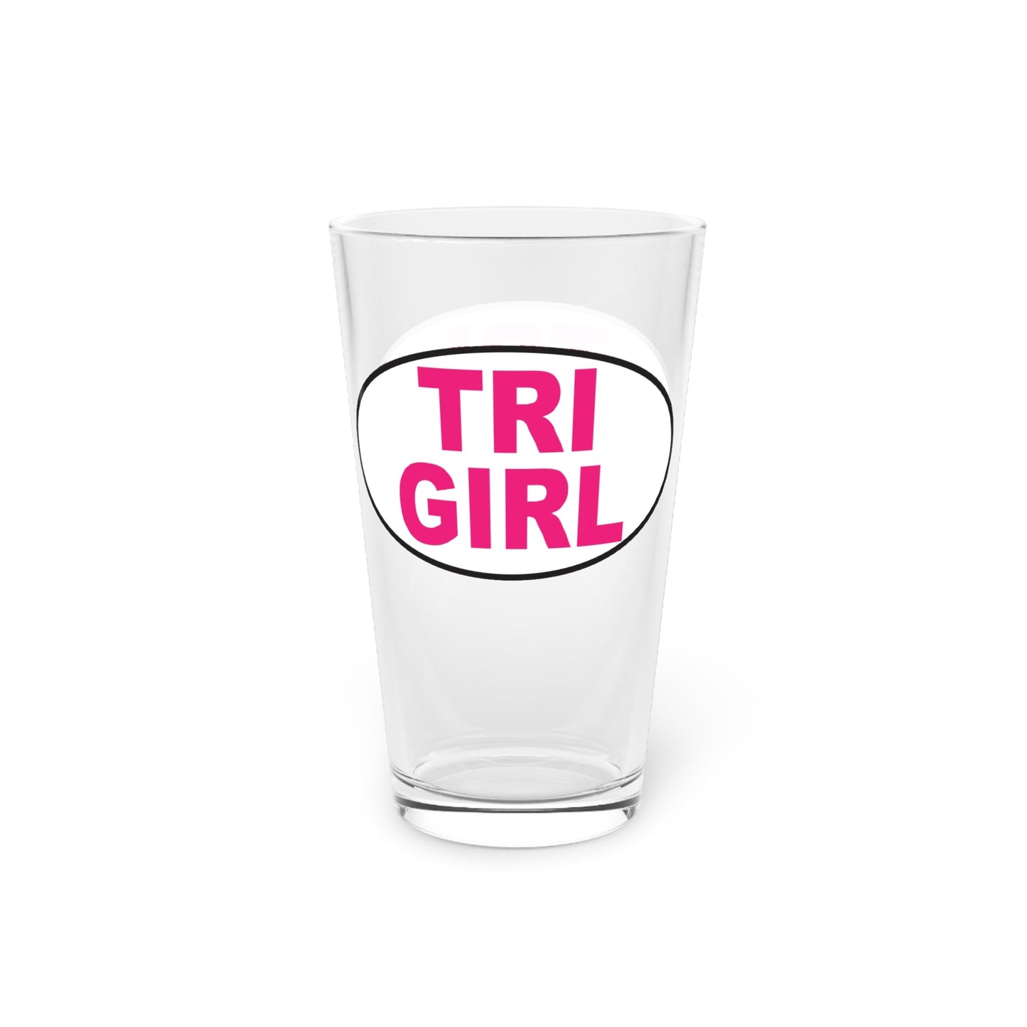 Tri Girl - Pint Glass, 16oz - Forward Gear Athletics