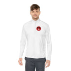 Triathlete Circle Logo - Swim, Bike, Run - Unisex Quarter-Zip Pullover - Forward Gear Athletics