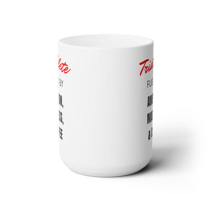 Triathlete Fueled By Coffee and More - Ceramic Mug 15oz - Forward Gear Athletics