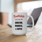 Triathlete Fueled By Coffee and More - Ceramic Mug 15oz - Forward Gear Athletics