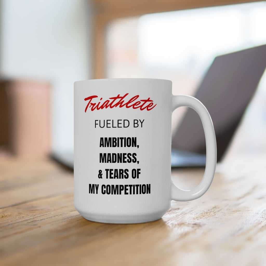 Triathlete Fueled By Tears and More - Ceramic Mug 150z - Forward Gear Athletics