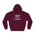 Triathlon - Just Keep Moving, All 3 Logos (White print) Hoodie - Unisex - Forward Gear Athletics
