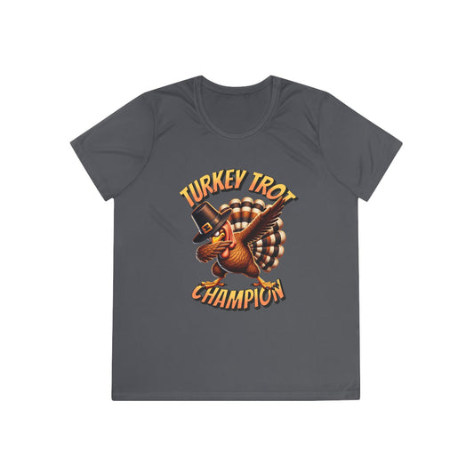 Turkey Trot Champion - Dabbing Turkey - Ladies Competitor Tee - Forward Gear Athletics