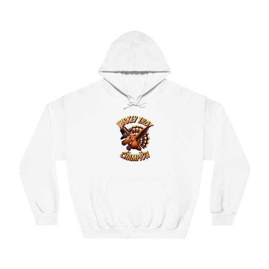 Turkey Trot Champion - Dabbing Turkey - Unisex DryBlend® Hooded Sweatshirt - Forward Gear Athletics