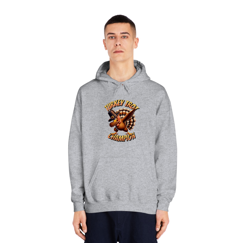 Turkey Trot Champion - Dabbing Turkey - Unisex DryBlend® Hooded Sweatshirt - Forward Gear Athletics