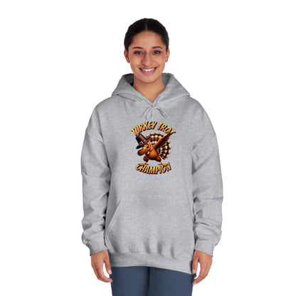 Turkey Trot Champion - Dabbing Turkey - Unisex DryBlend® Hooded Sweatshirt - Forward Gear Athletics