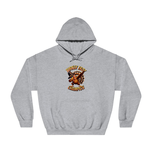 Turkey Trot Champion - Dabbing Turkey - Unisex DryBlend® Hooded Sweatshirt - Forward Gear Athletics