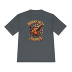 Turkey Trot Champion - Dabbing Turkey - Unisex Moisture Wicking Tee - Forward Gear Athletics