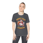 Turkey Trot Champion - Sprinting Turkey - Ladies Competitor Tee - Forward Gear Athletics