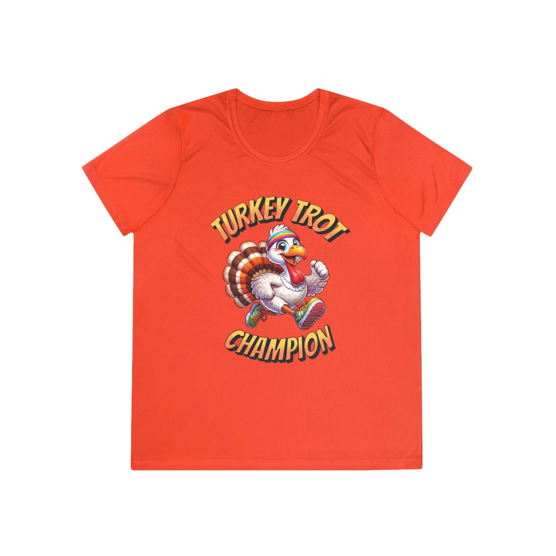 Turkey Trot Champion - Sprinting Turkey - Ladies Competitor Tee - Forward Gear Athletics