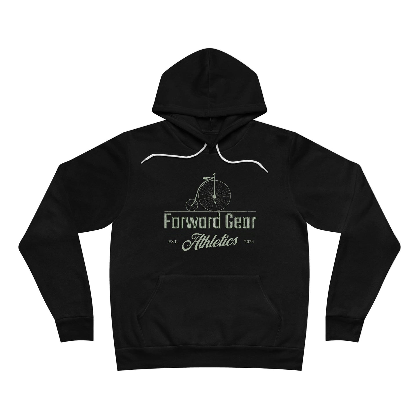 Vintage Bike - Forward Gear Athletics Script - Unisex Fleece Hoodie - Forward Gear Athletics