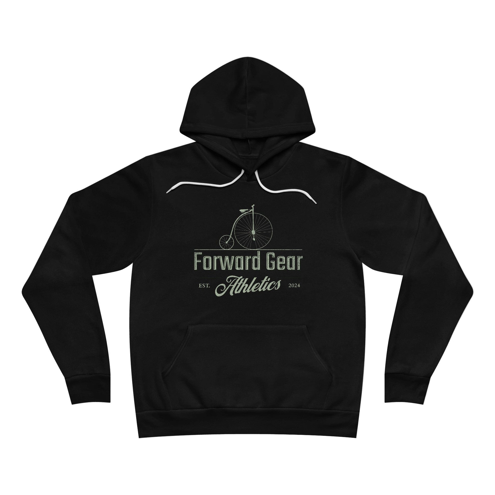 Vintage Bike - Forward Gear Athletics Script - Unisex Fleece Hoodie - Forward Gear Athletics