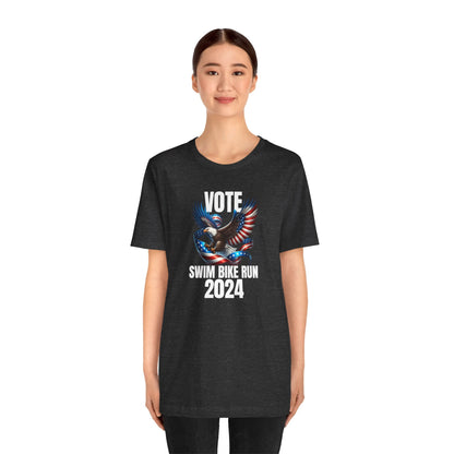 Vote 2024 Swim Bike Run - Unisex Tee - Forward Gear Athletics