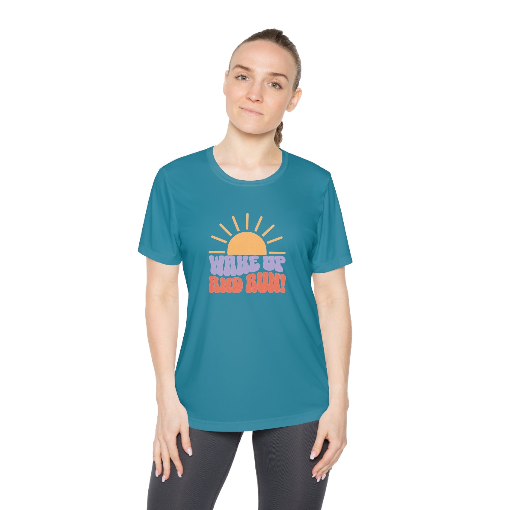 Wake Up and Run - Ladies-Fit Competitor Tee - Forward Gear Athletics