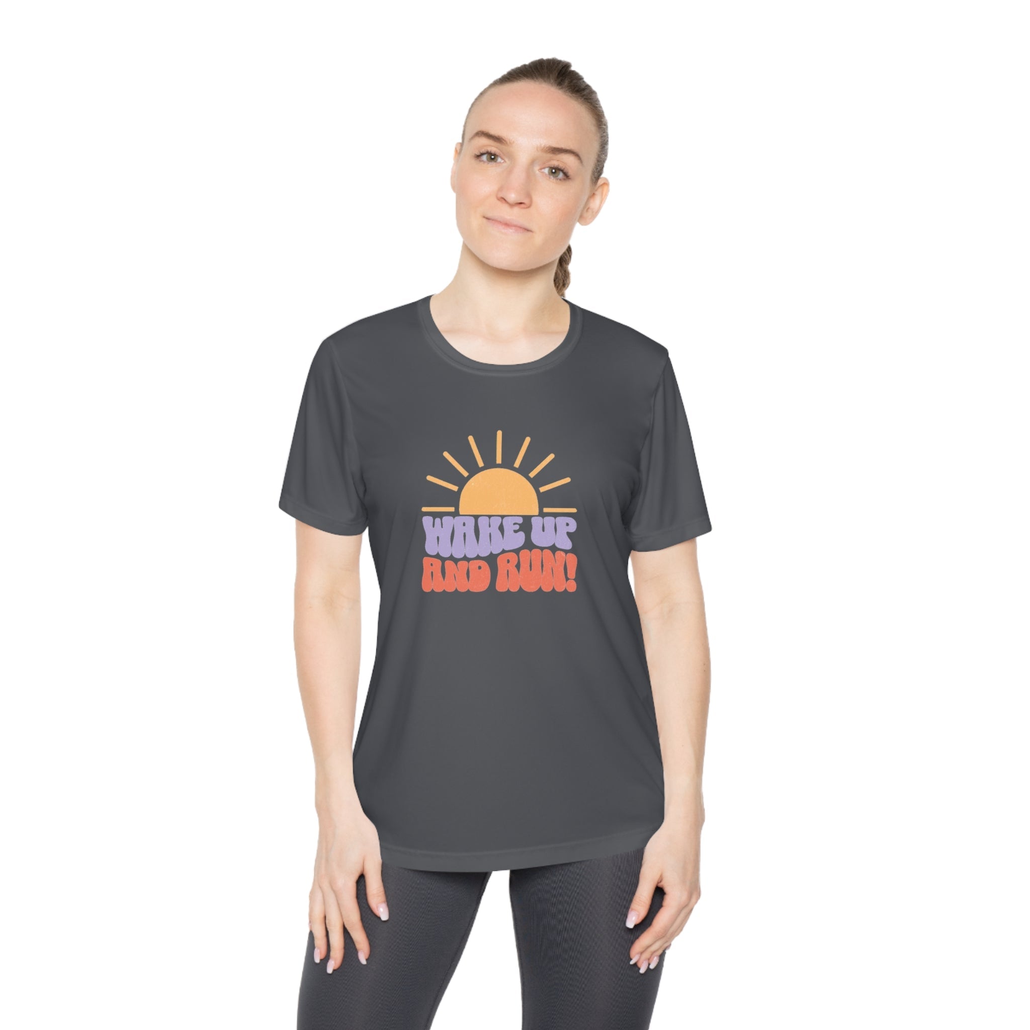 Wake Up and Run - Ladies-Fit Competitor Tee - Forward Gear Athletics