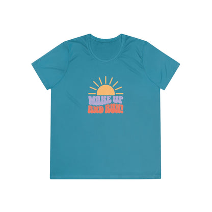 Wake Up and Run - Ladies-Fit Competitor Tee - Forward Gear Athletics