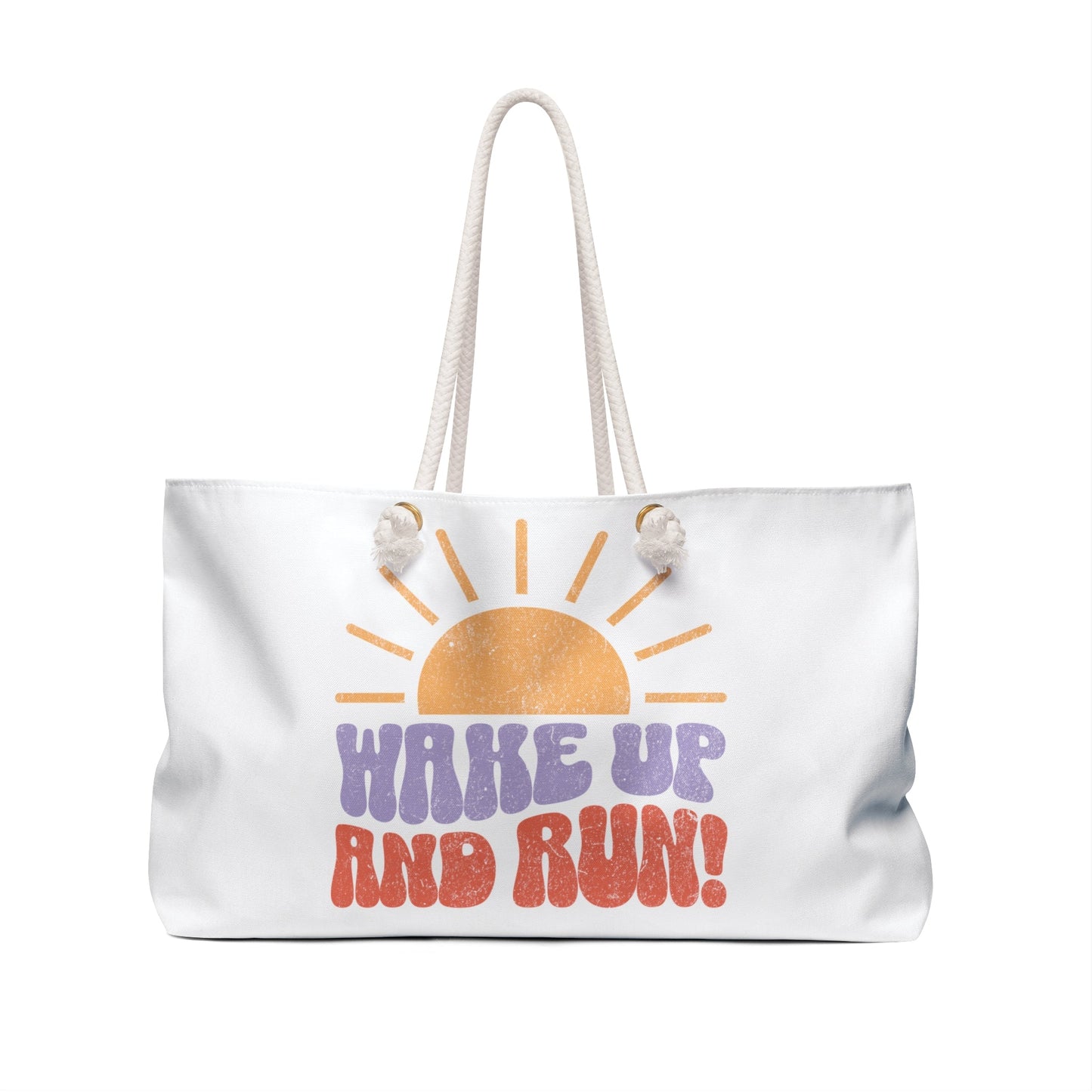 Wake Up and Run - Weekender Bag - Forward Gear Athletics