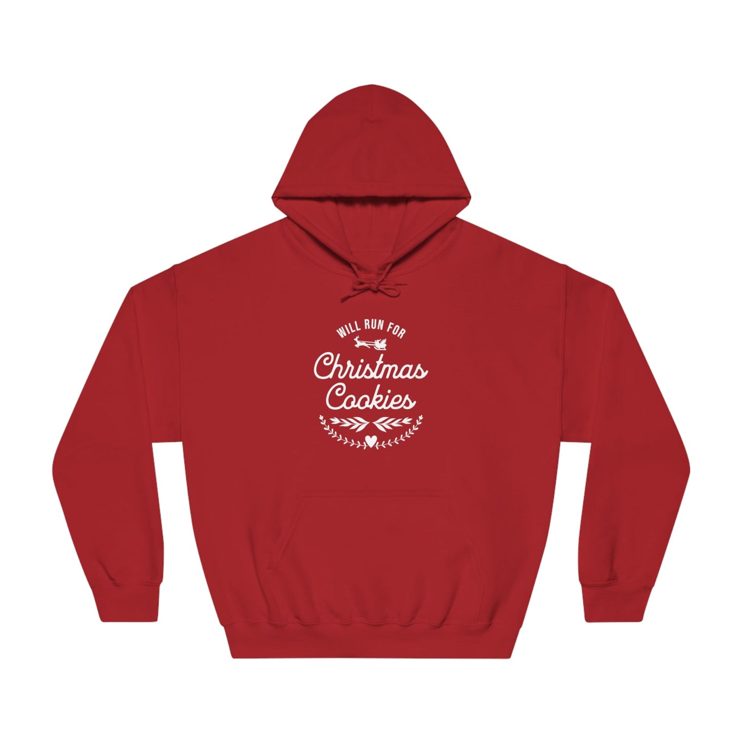 Will Run for Christmas Cookies - Unisex DryBlend Hooded Sweatshirt - Forward Gear Athletics