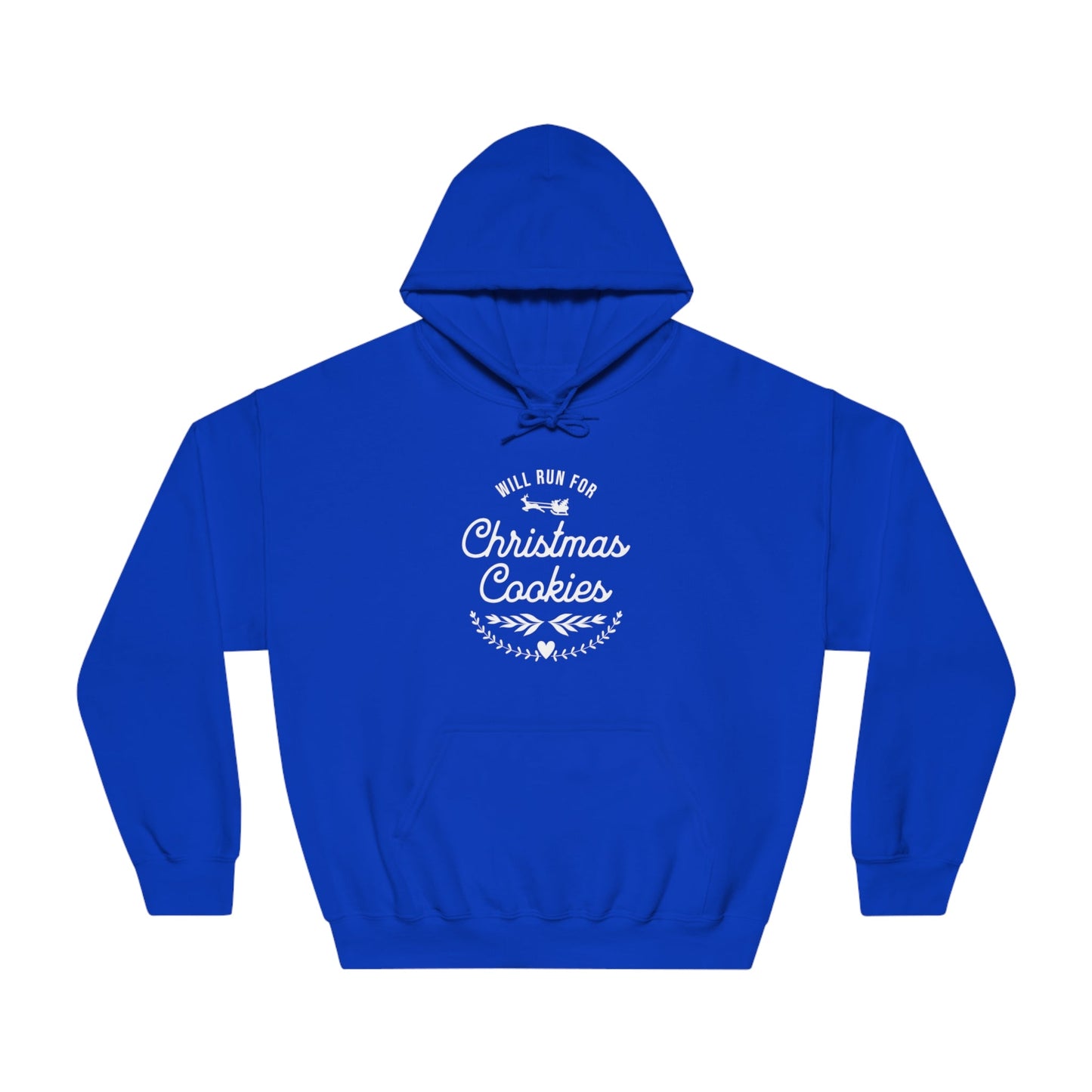 Will Run for Christmas Cookies - Unisex DryBlend Hooded Sweatshirt - Forward Gear Athletics