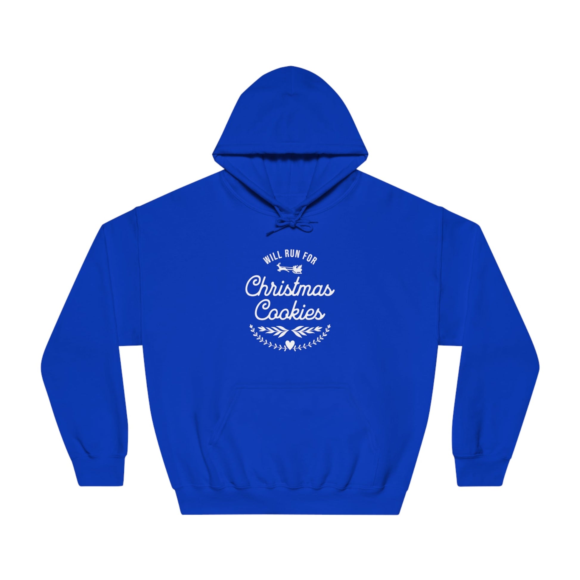 Will Run for Christmas Cookies - Unisex DryBlend Hooded Sweatshirt - Forward Gear Athletics