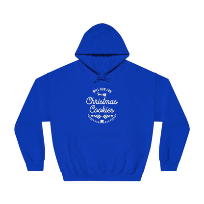 Will Run for Christmas Cookies - Unisex DryBlend Hooded Sweatshirt - Forward Gear Athletics