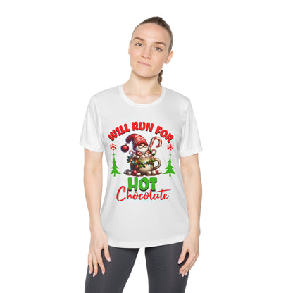 Will Run for Hot Chocolate - Ladies Competitor Tee - Forward Gear Athletics